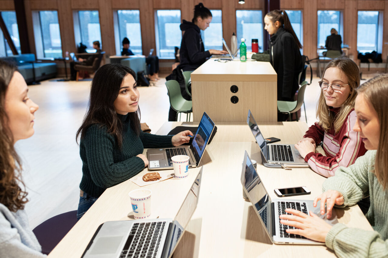 Julia William-Olsson med klasskompisar