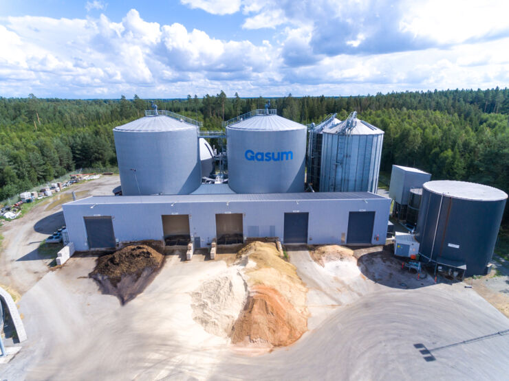Gasums biogasanläggning i Lidköping.