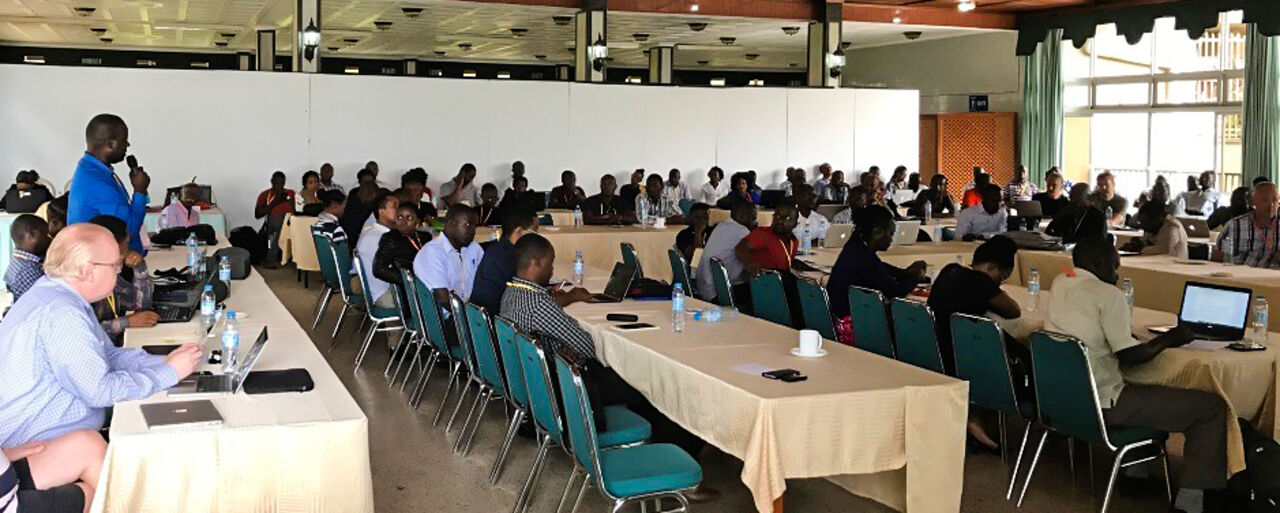 Participants at the third network meeting in Entebbe, Uganda, 2018.