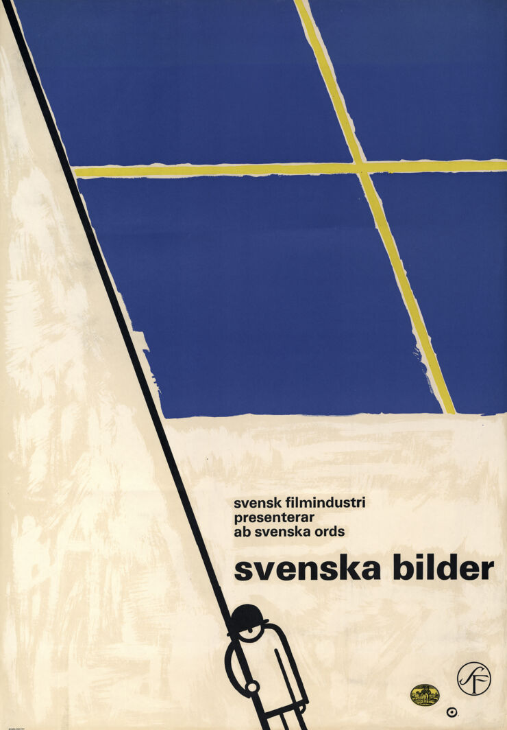 Målad affisch för filmen Svenska bilder.