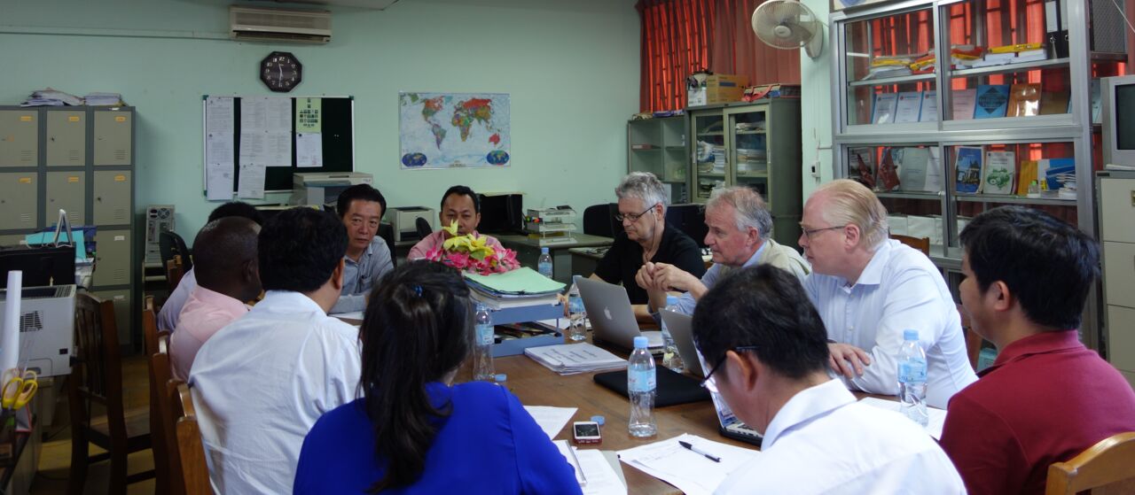 Möte om samarbetet vid Royal University of Phnom Penh 2019.