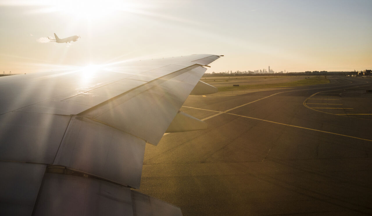 Aeroplane taking off