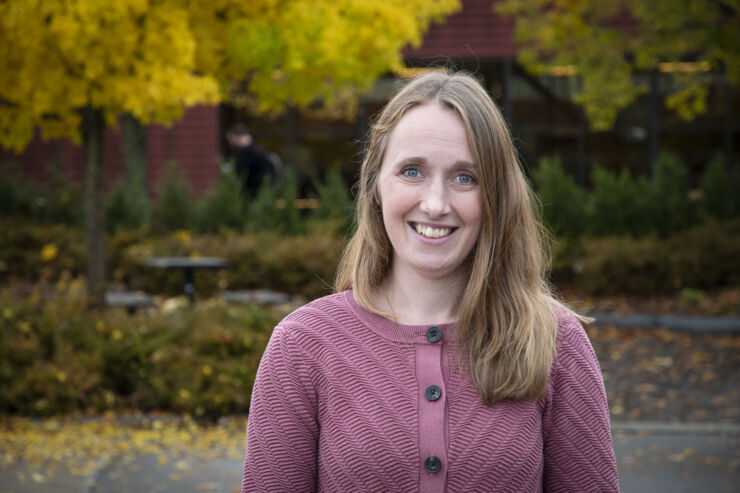 Camilla Strömbäck på Campus Valla.