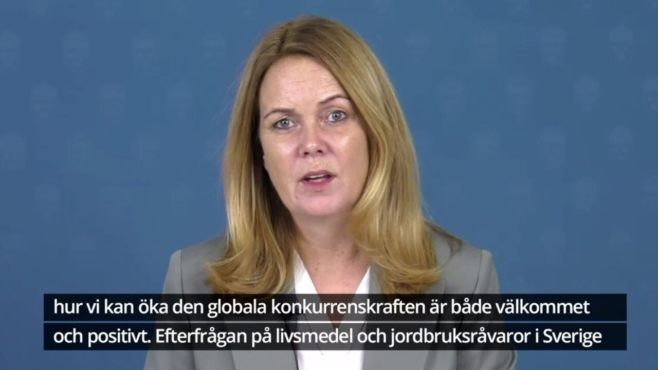 Sveriges landsbygdsminister, Jennie Nilsson