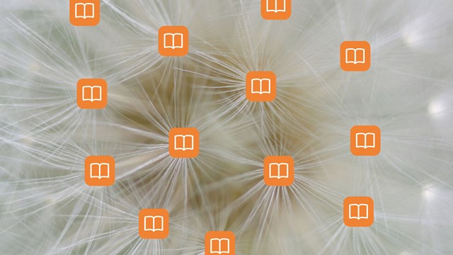 Symbolic image of how a publication is spread like dandelion seeds.