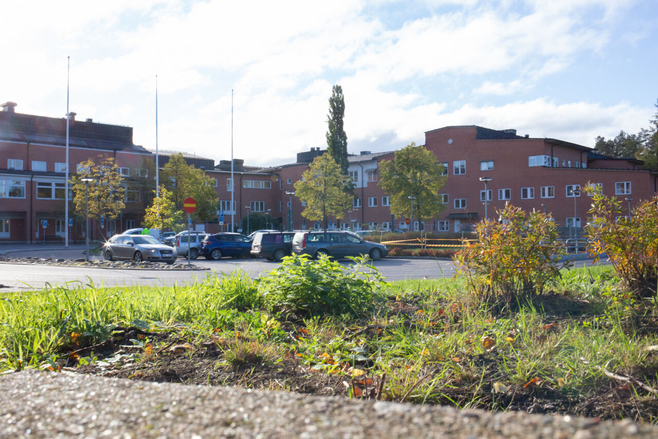 Exteriör av Vrinnevisjukhuset i Norrköping.