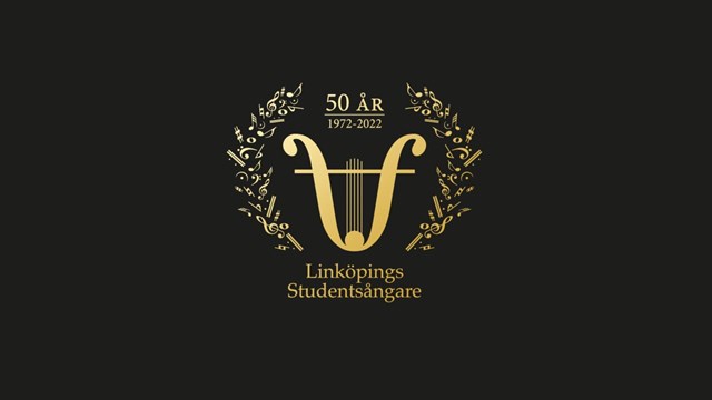Linköpings studentsångare 50 års symbol