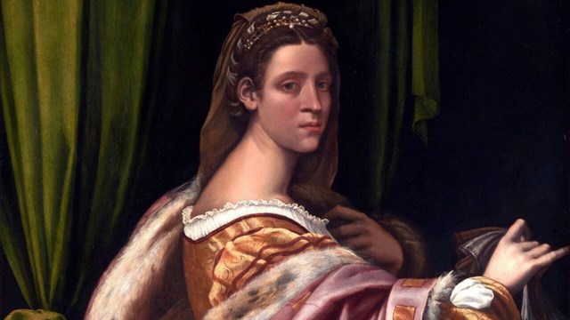 Målning av renässansförfattaren Tullia d'Aragona.