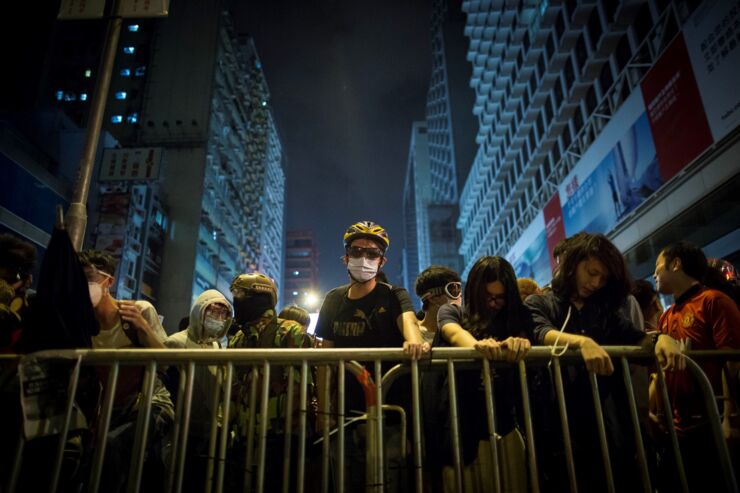 Demonstrations in Hongkong 2014.