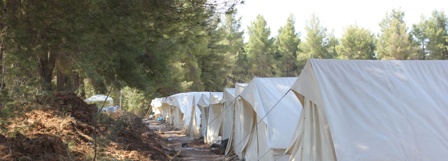 Image of a refugee camp.