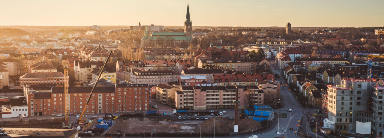 Utsikt över Linköping, en stad i Sverige.