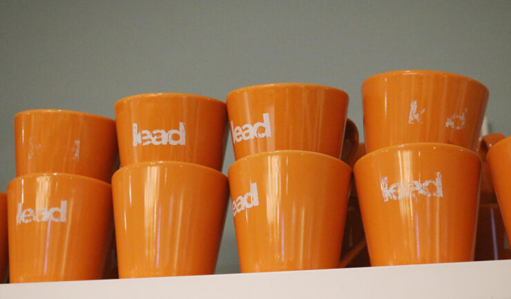 coffee cups from LEAD.
