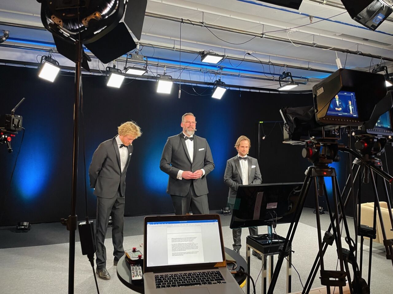 Bild på LiU-alumnerna från ftrack som vann en teknisk Oscar