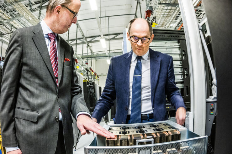 Technical director of NSC Niclas Andersson Jan-Ingvar Jönsson, vice-chancellor of LiU about the power in the graphic processors of Berzelius.