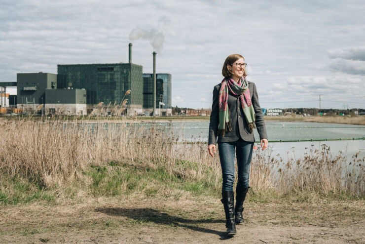 Emily Rodriguez vid Tekniska Verken i Linköping.