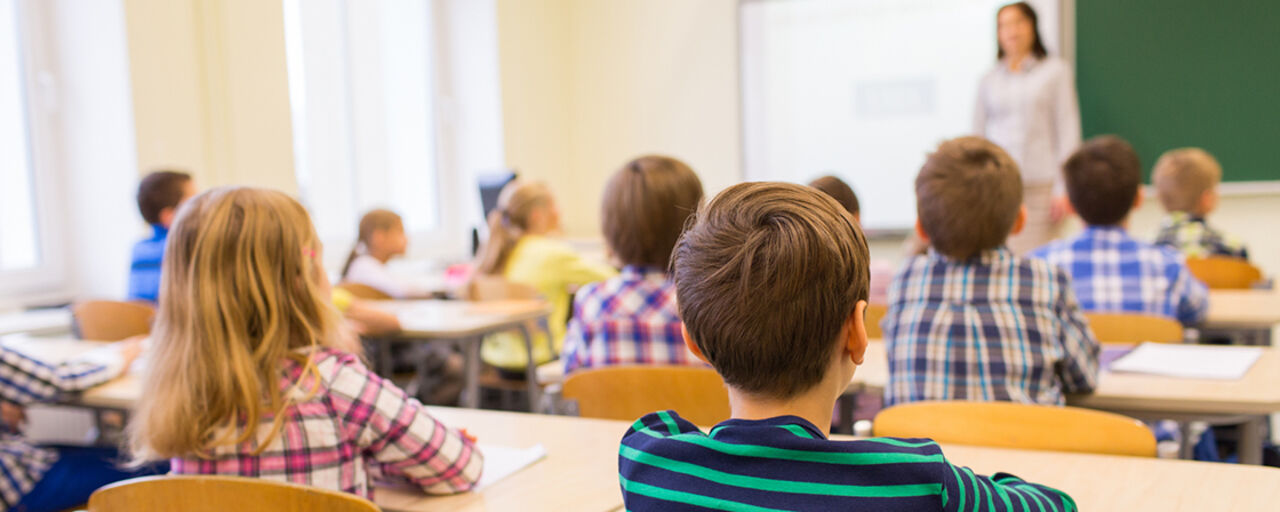 Children in classroom.