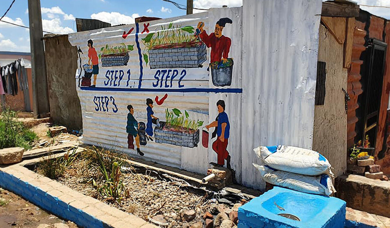 Foto från det sydafrikanska projektet URBWAT
