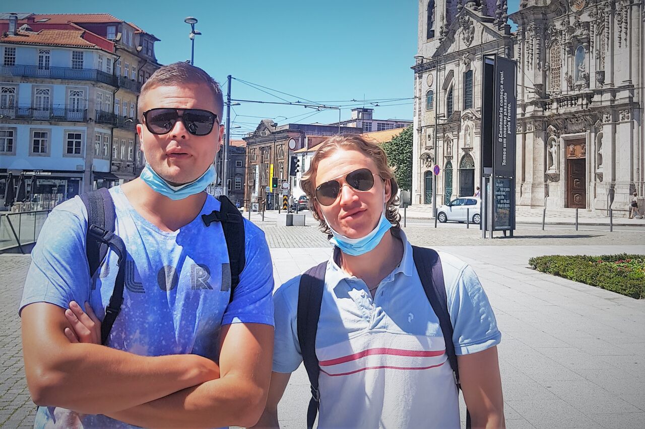 Niklas Sundell och Jonathan Olsson i Aveiro, Portugal.