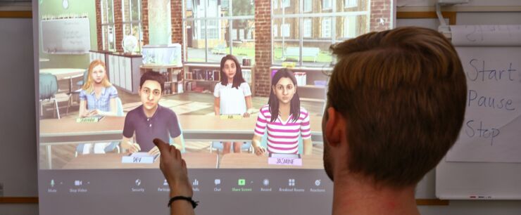 Simulering i undervisning med virtuella elever.