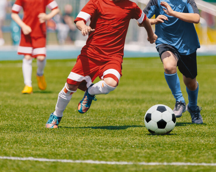 soccer game.