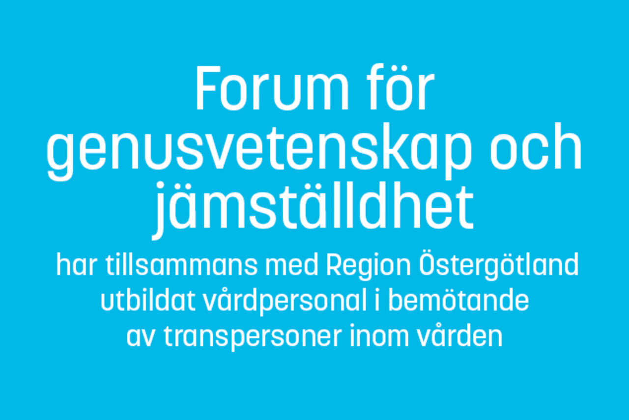 Forum för genusvetenskap och jämställdhet.