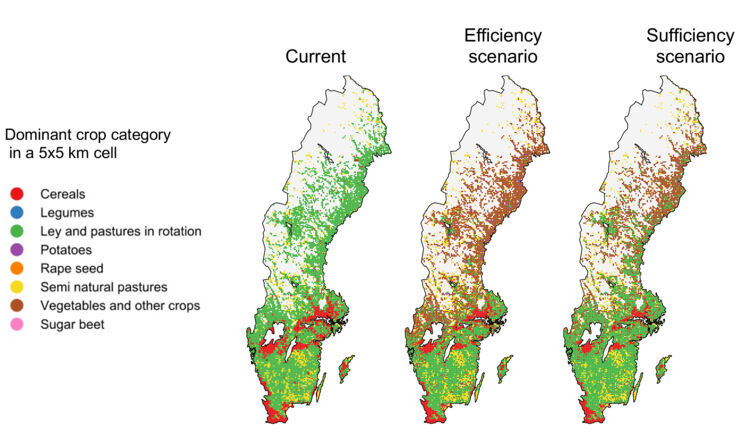 graph, sweden maps in various colour scales.