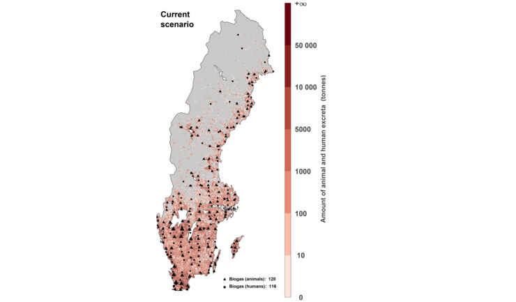 Graph, Swedish map with colour scales.