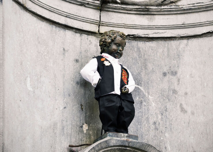 Manneken Pis-statyn i Bryssel