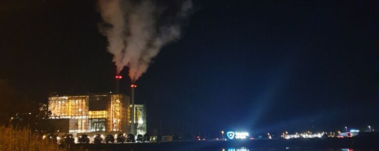 A high-tech waste-to-energy plant at Gärstad in Östergötland, Sweden.