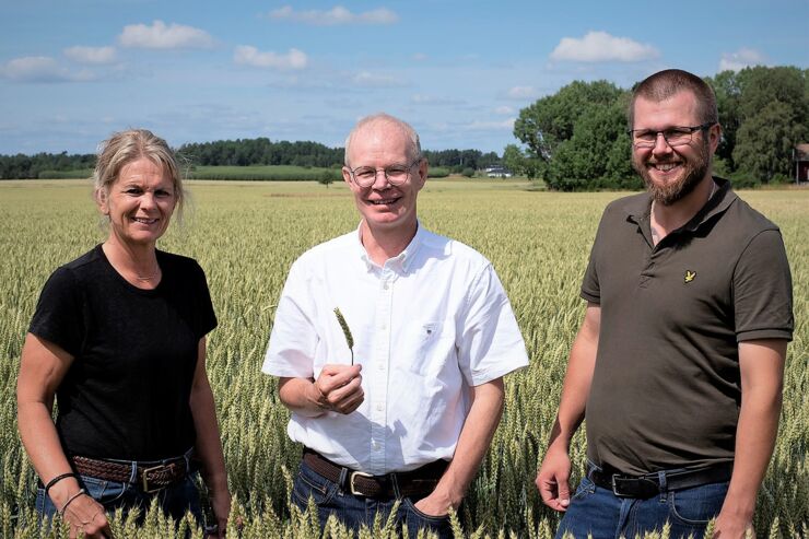 Karola Reuterström (Stora Lövhulta gård), Per Frankelius (Linköpings universitet) and Mattias Larsson (Abbotnäs säteri).