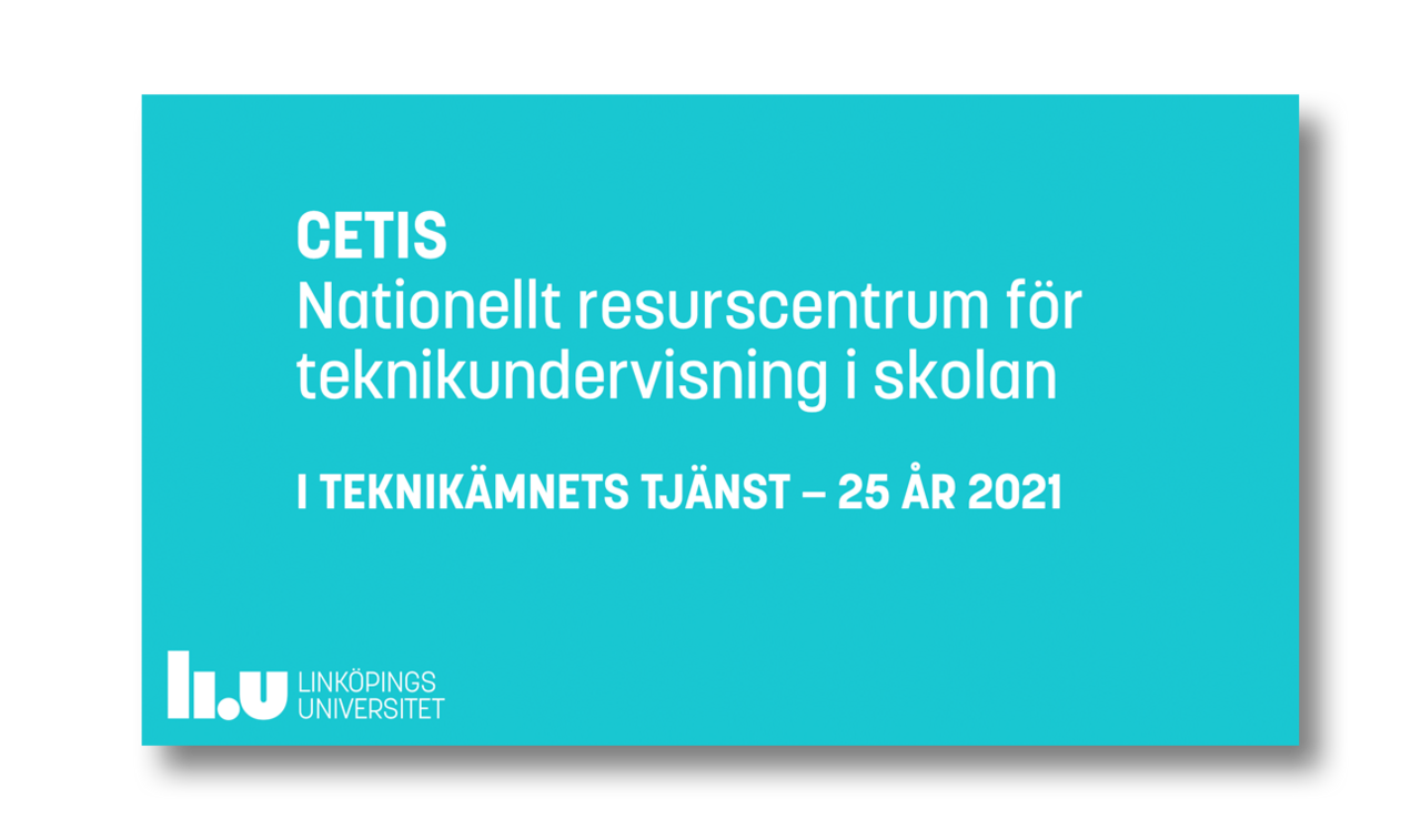 Startbild på officiell presentation av CETIS i PowerPoint format.