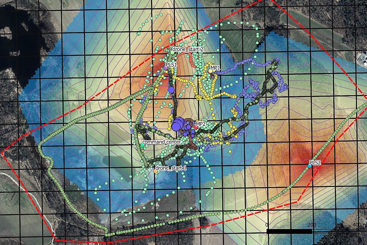 Karta på datorskärm.