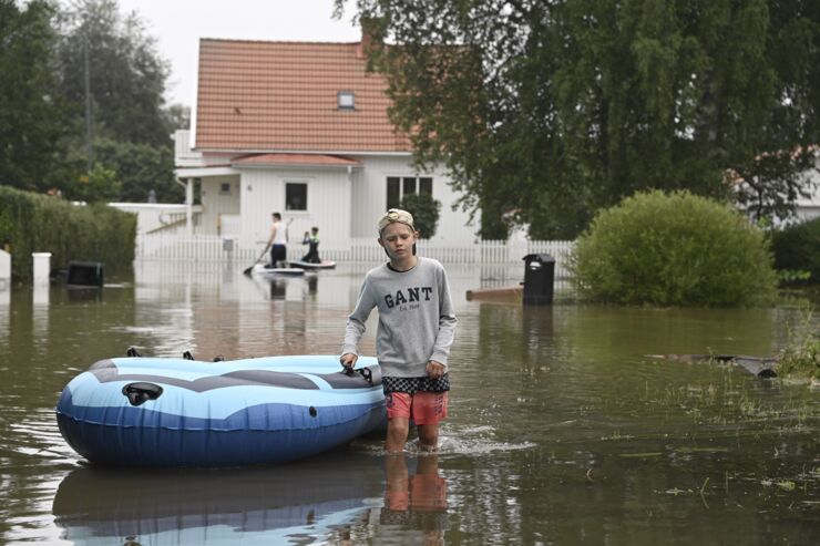 Flooding in Gävle 2021.