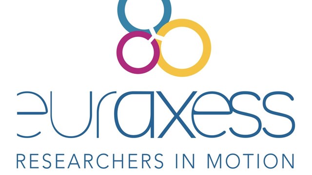 The logotype of EURAXESS which is the topic of this episode of "Work at LiU".