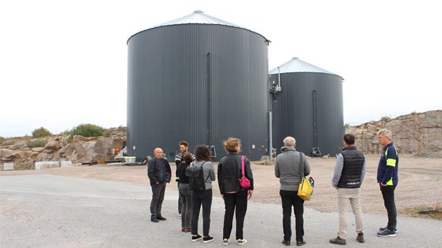 Renhav visar upp sin biogasanläggning under Biogasresan 2021.