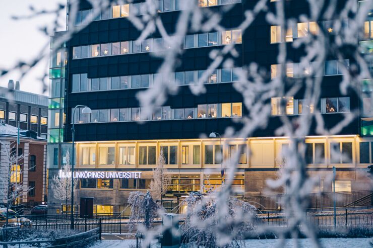 Vinter på Campus US, Linköping.