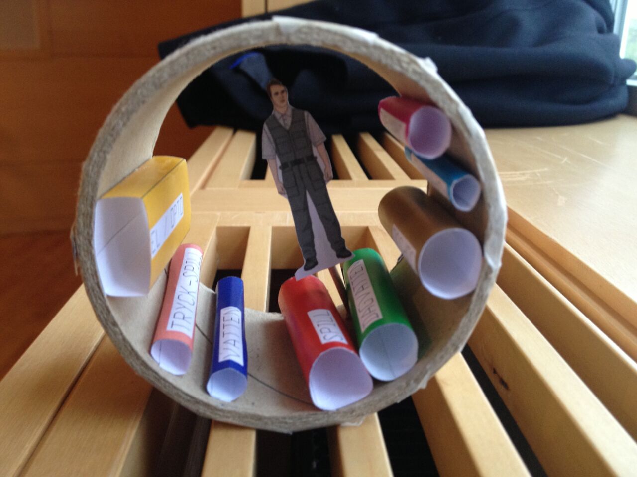 Prototyp i papper och kartong för kulvertsystem