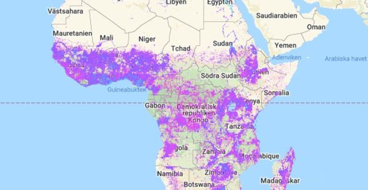 Poverty map of Africa from Global Development lab AI