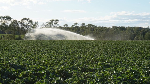 Irrigation and drainage of arable land.