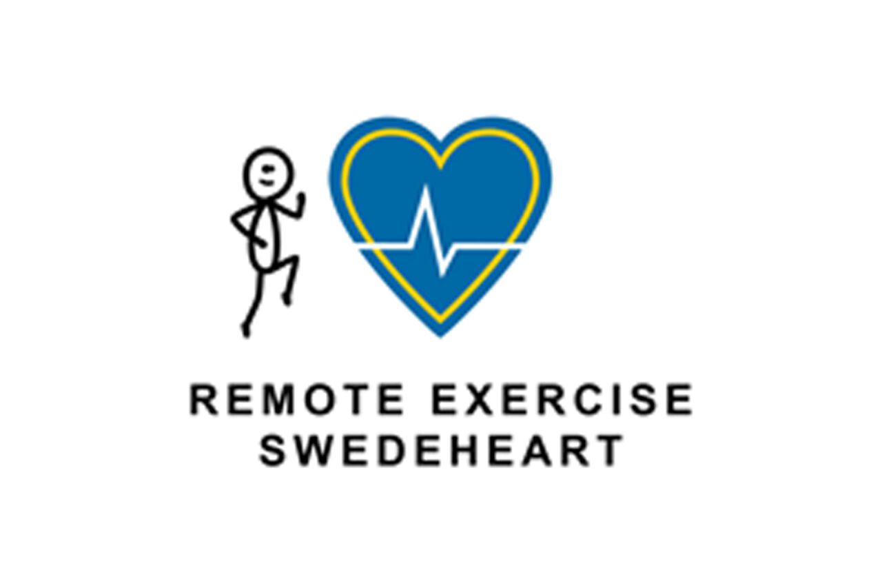 Logo for the project The remote exercise SWEDEHEART study