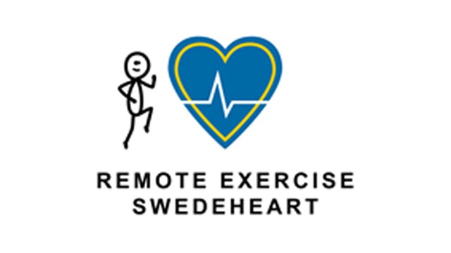 Logo for the project The remote exercise SWEDEHEART study