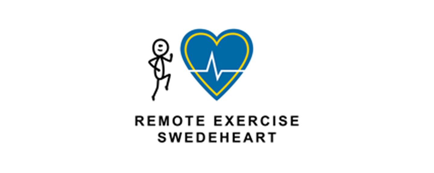 Logo for the project The remote exercise SWEDEHEART study