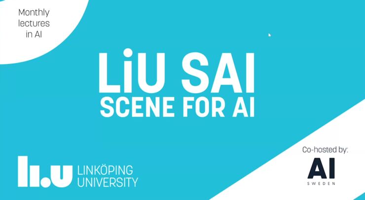 Grafik med texten LiU SAI Scene for AI
