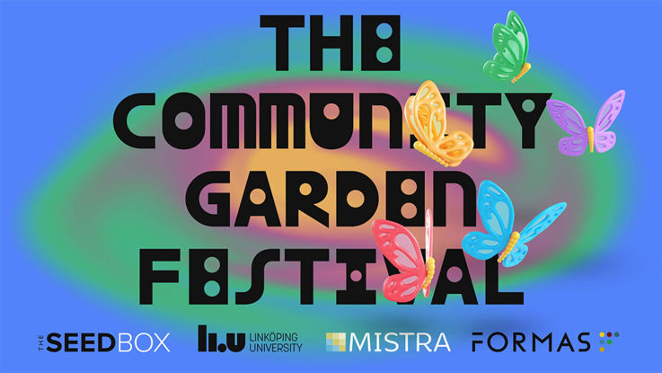 The community garden festival poster.