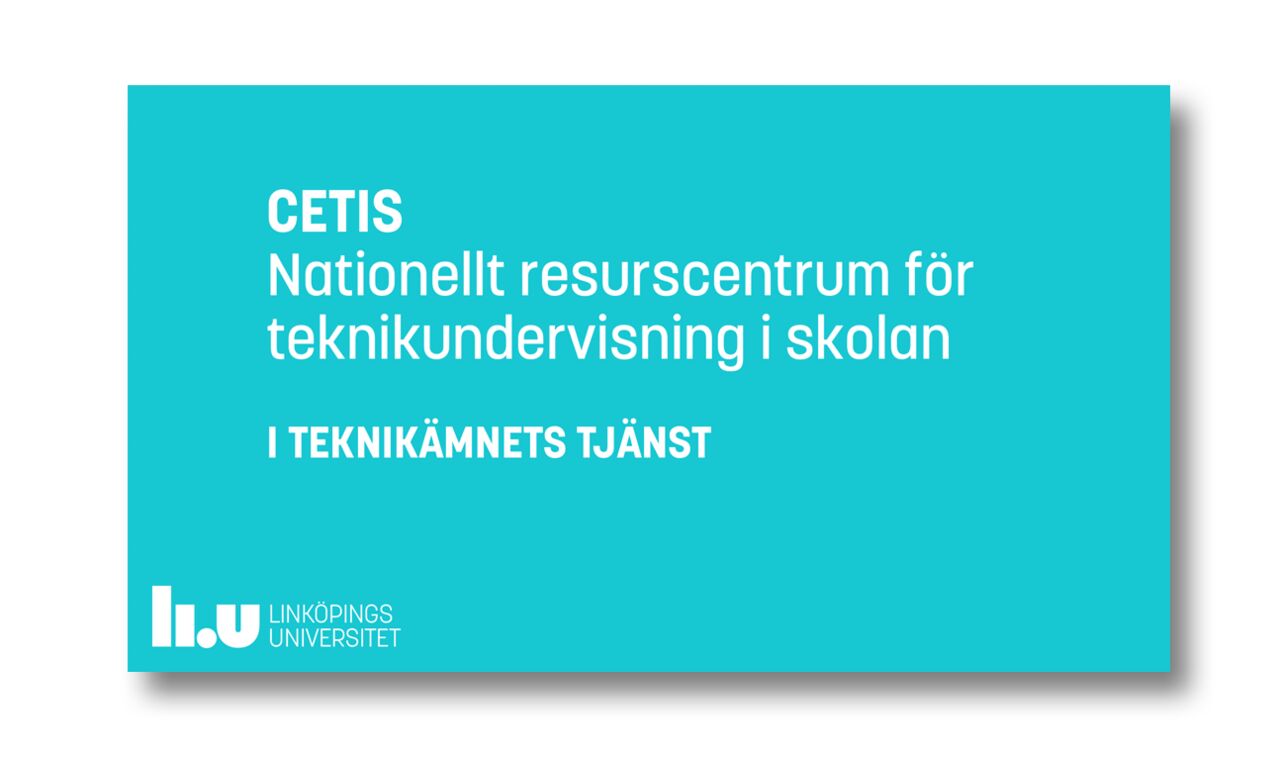 Puffbild för presentation av CETIS.
