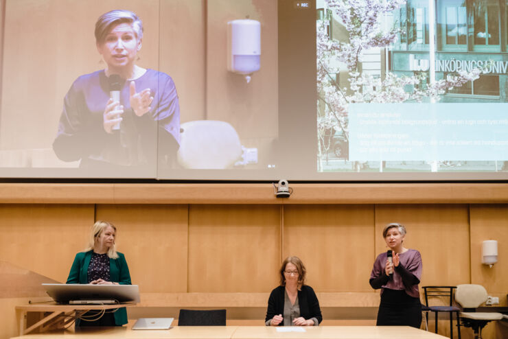 Lisa Guntram och Kristin Zeiler organiserade temadagen.