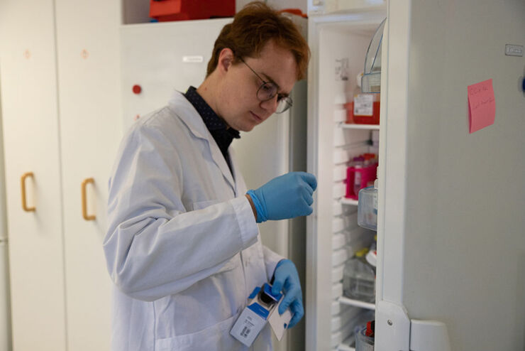 Gianluca Zambanini, member of Claudio Cantù's research group.