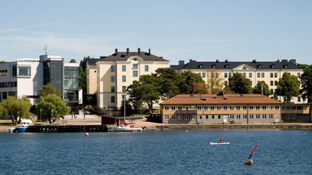 En bild på utsikten vid Blekinge Tekniska Högskolas campus.