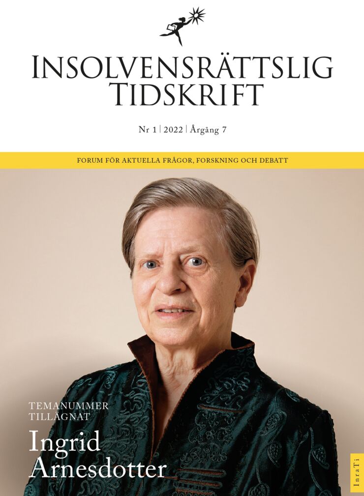 Framsida Insolvensrättslig tidskrift