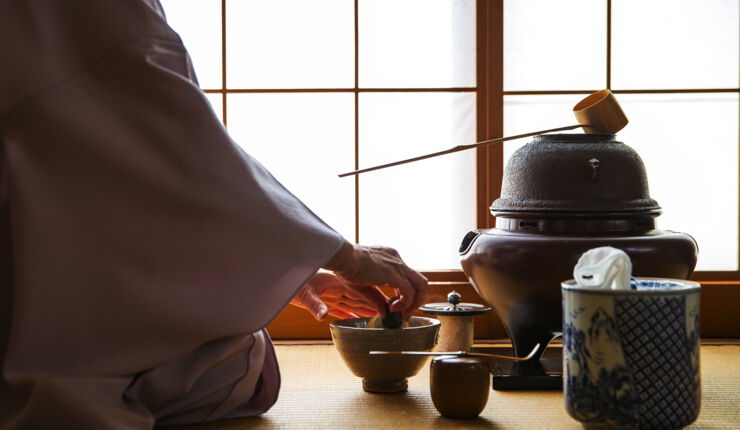 Traditionell japansk te-ceremoni